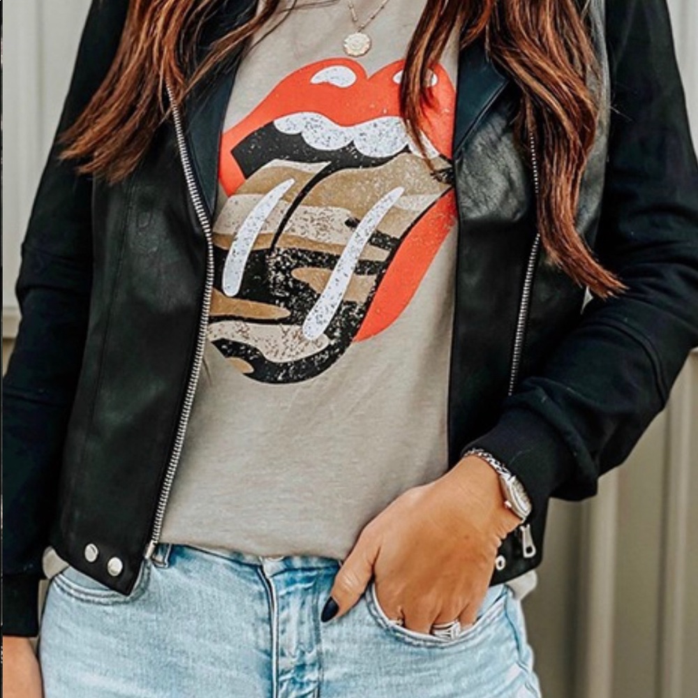 Rolling Stones Camo Tongue Lip tee Shirt Top S-XL - Picture 2 of 5